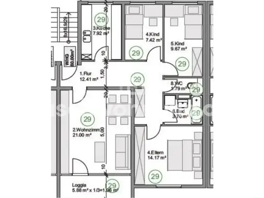 [TAUSCHWOHNUNG] Helle 4Zi.Wohnung, Naturnah