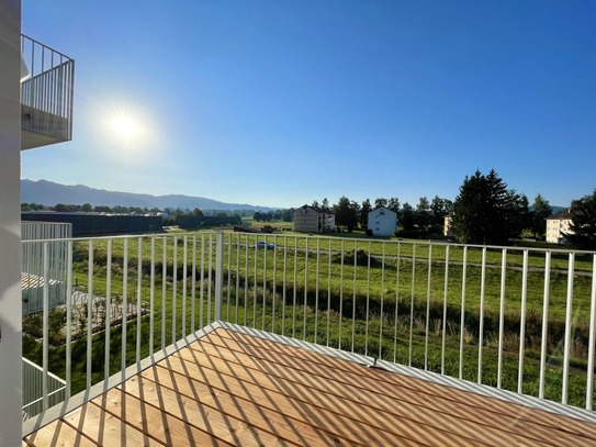 Moderne und ruhig gelegene 2,5-Zimmer Neubauwohnung mit Balkon in Isny im Allgäu