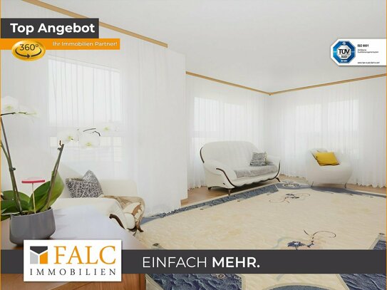 Großzügige 4-Zimmer-Wohnung im 3. OG mit Balkon und schönem Ausblick - FALC Immobilien Heilbronn