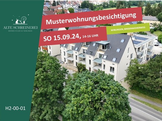 Ab sofort Bezugsfertig | 3-Zimmer Wohnung mit Terrasse und Gartenanteil | H2.00.01