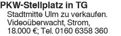 Garage in Ulm (89075)