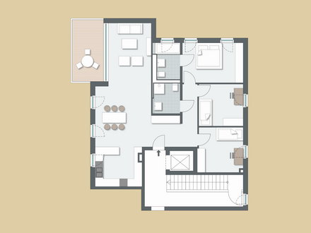 NEUBAU – 4-Zimmer-Wohnung im Obergeschoss | 6B.3