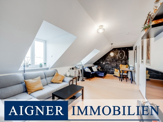 AIGNER - Im Innenhof gelegene 3-Zimmer Dachgeschosswohnung fußläufig zum Hohenzollernplatz