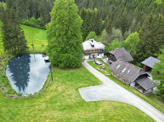 Sehnsucht nach Landleben? Autarkes Alm-Ensemble auf 1.050m Seehöhe, Nähe Simonhöhe!