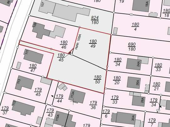 Attraktives Baugrundstück mit genehmigter Planung für acht Wohneinheiten