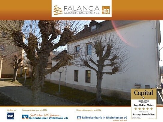 Falanga Immobilien - Tolles Raumwunder-Haus mit Hof, Garten & Penne zum Sanieren in Budenheim!