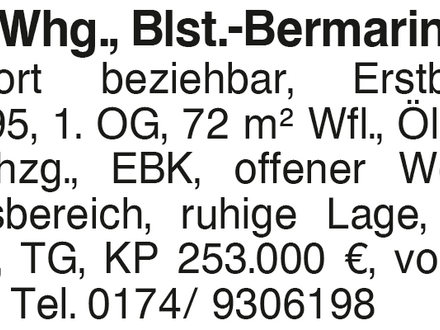 2-Zi-Whg. Blaustein-Bermaringen