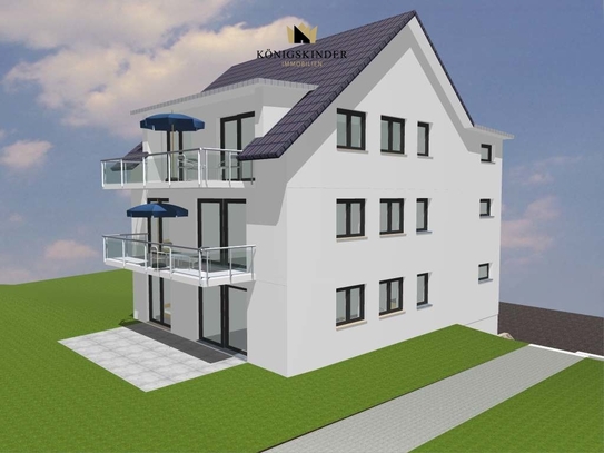 Attraktives Baugrundstück mit Baugenehmigung für ein Dreifamilienhaus