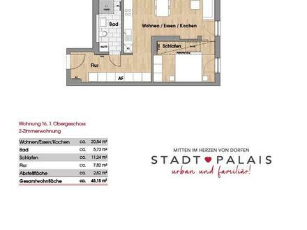 Moderne 2-Zimmer-Wohnung in Dorfner Zentrumslage ++Decker Immobilien++