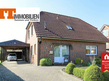 TT bietet an: Klinker-Einfamilienhaus mit Doppelcarport in ruhiger Lage von Friedeburg-Horsten!