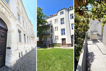 Saniertes, denkmalgesch. MFH mit gr. GS und SP, Studie für Neubauprojekt vorh., Gohlis-Süd