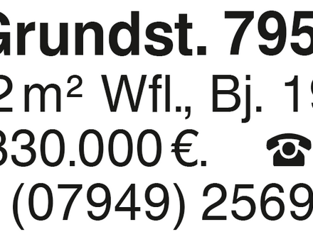 F-EFH. Grundst.. 795 qm
