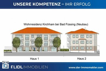 Neubau - Exklusive 3 Zimmer Luxus Eigentumswohnung in 9 Fam. Haus / 1.OG mit Balkon