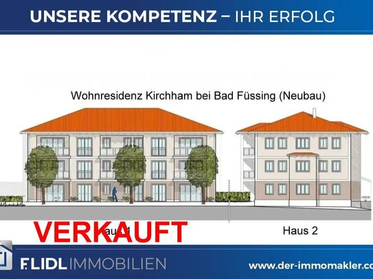 Neubau - Exklusive 2 Zimmer Luxus Eigentumswohnung in 9 Fam. Haus / - 1.Stock mit Balkon