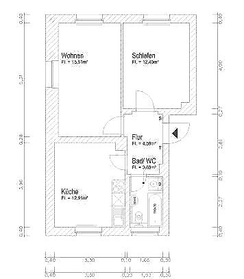 Freundliche 2-Zimmerwohnung im Stadtteil Kappel