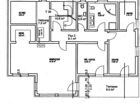 Wembach: TOP - 3,5-Zimmerwohnung mit bester Ausstattung, Terrasse und Garten