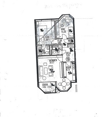 Sehr schöne helle 3 Zimmer EG-Wohnung mit Garten