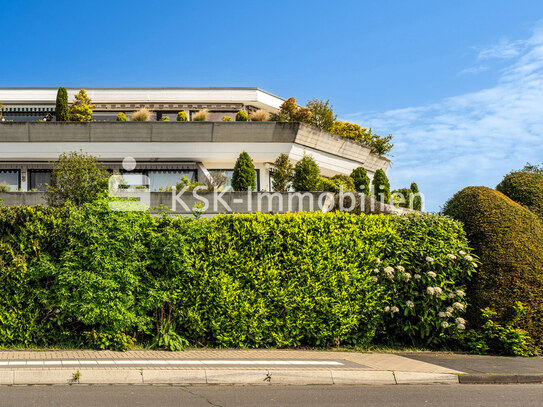 Wohnung mit großer Terrasse und schöner Aussicht.