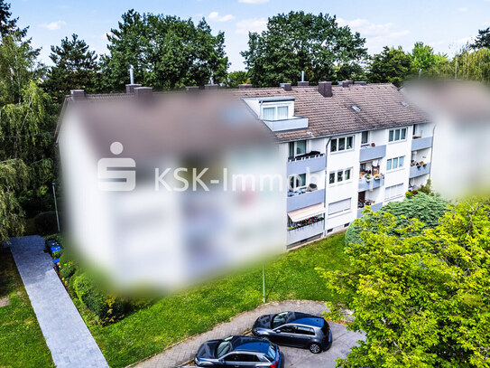 Modernisierte Dreizimmerwohnung in ruhiger Lage am Rande der Innenstadt.