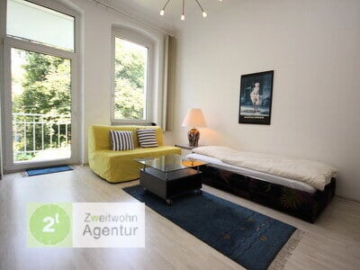 Möbliertes 2-Raum-Apartment mit Balkon und WLAN,
Düsseldorf-Pempelfort, Gneisenaustr.