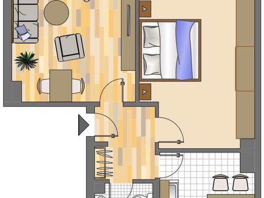 Demnächst frei! 2-Zimmer-Wohnung in Gladbeck Brauck