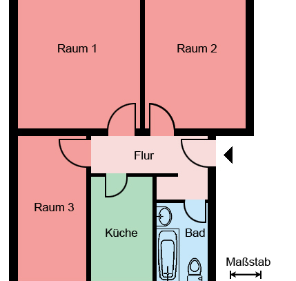 Demnächst frei! 3-Zimmer-Wohnung in Werl