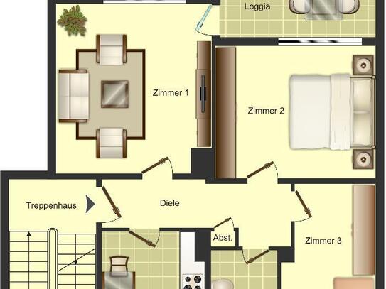 3-Zimmer-Wohnung in Waltrop Stadtmitte