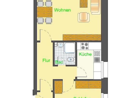 Demnächst frei! 2-Zimmer-Wohnung in Detmold Kreishaus