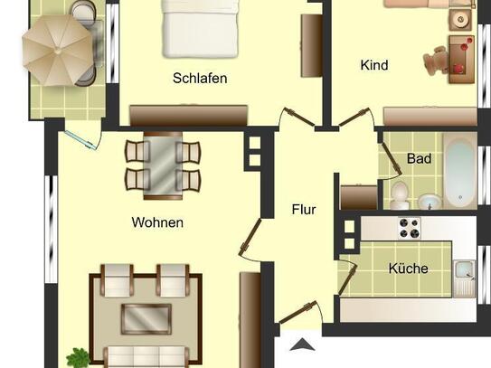 Demnächst frei! 3-Zimmer-Wohnung in Ibbenbüren Ibbenbühren