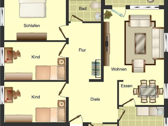 Demnächst frei! 4-Zimmer-Wohnung in Osnabrück OS Gartlage