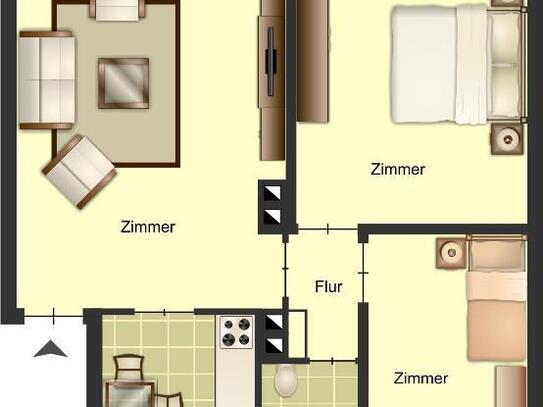 Demnächst frei! 3-Zimmer-Wohnung in Gronau Gronau