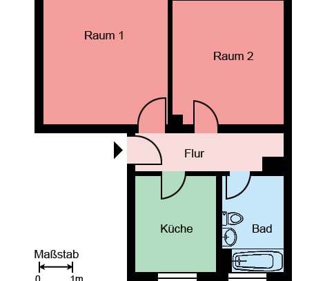 Demnächst frei! 2-Zimmer-Wohnung in Hemer Mitte