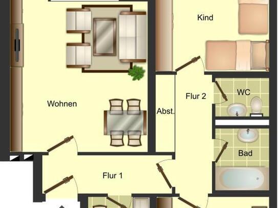 Demnächst frei! 3-Zimmer-Wohnung in Bielefeld Baumheide