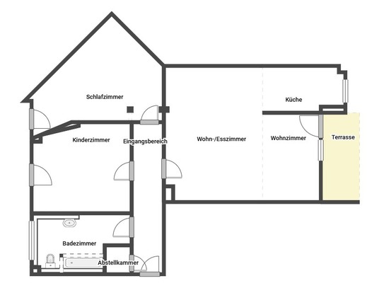 In Kürze frei - 3 Zimmer Wohnung mit kleinem Garten