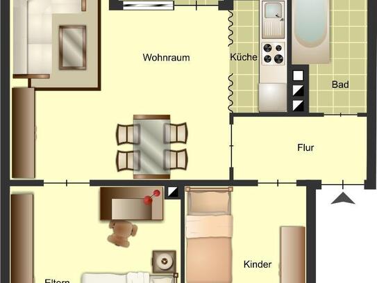 Demnächst frei! 3-Zimmer-Wohnung in Duisburg Obermeiderich