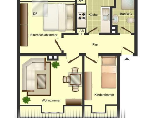 Demnächst frei! 3-Zimmer-Wohnung in Osnabrück OS Schölerberg