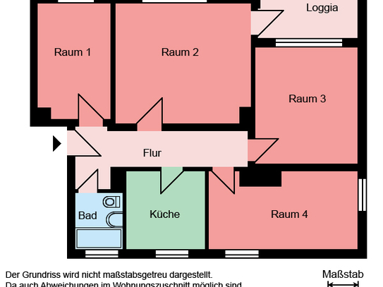 Familienfreundliche 4-Zimmer-Wohnung mit Balkon in Menden