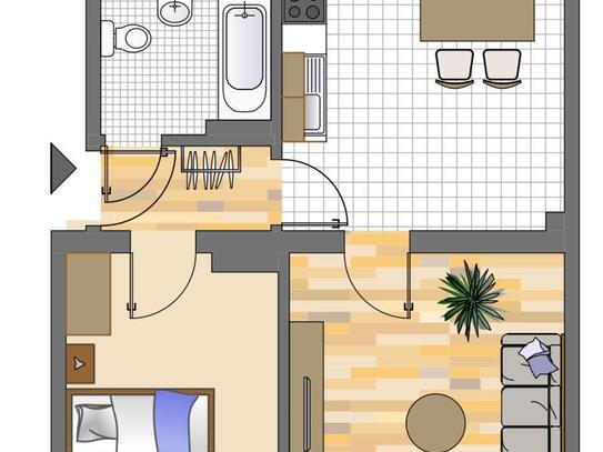 Demnächst frei! 2-Zimmer-Wohnung in Dortmund Innenstadt-West