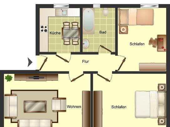 3-Zimmer-Wohnung in Paderborn Paderborn