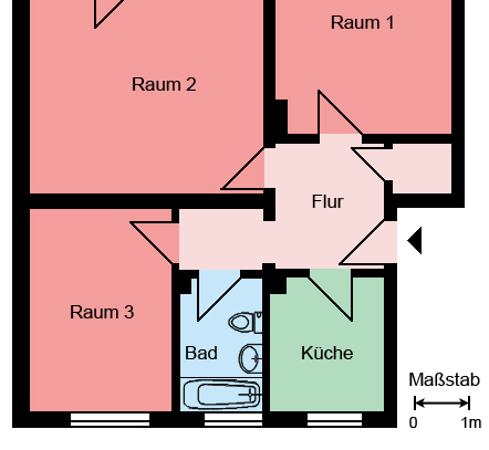 Demnächst frei! 3-Zimmer-Wohnung in Kamen Methler