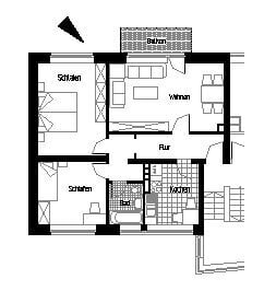 Demnächst frei! 3-Zimmer-Wohnung in Minden Königstor