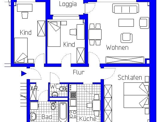 4-Zimmer-Wohnung in Minden