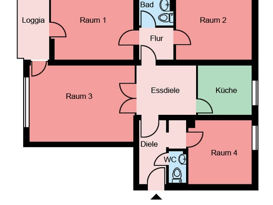 Demnächst frei! 4-Zimmer-Wohnung in Bochum Steinkuhl