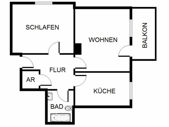 2-Zimmer-Wohnung in Gelsenkirchen Hassel