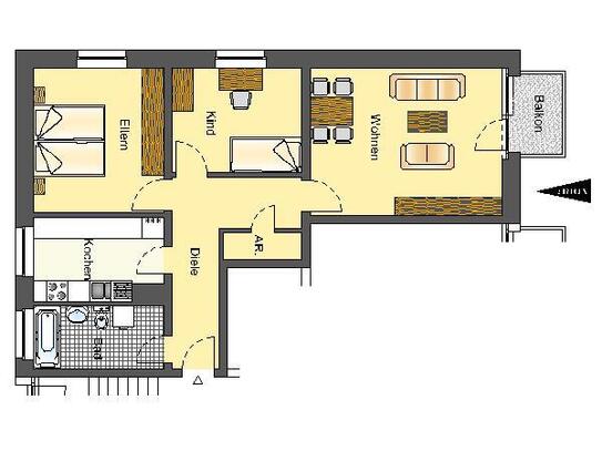 3-Zimmer-Wohnung in Lippstadt