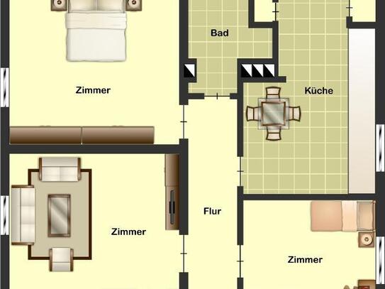 Demnächst frei! 2-Zimmer-Wohnung in Haltern am See Haltern am See