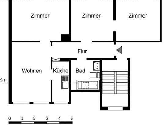 Demnächst frei! 4-Zimmer-Wohnung in Essen Altendorf