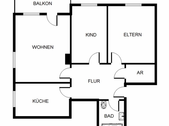 Demnächst frei! 3-Zimmer-Wohnung in Gelsenkirchen Hassel