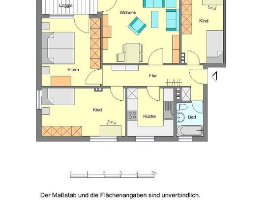 Bald frei: 4-Zimmer-Wohnung mit Balkon!