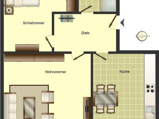 Demnächst frei! 2-Zimmer-Wohnung in Beckum Neubeckum